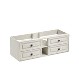 ZNTS 60*23*21in Wall Hung Doulble Sink Bath Vanity Cabinet Only in Bathroom Vanities without Tops W1272109934