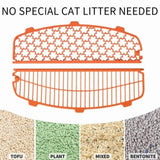 ZNTS Self-cleaning cat litter box, 68L+9L, suitable for a variety of cat litter, APP control, real-time ES318155AAK