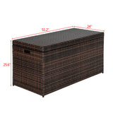 ZNTS Simple And Practical Outdoor Deck Box Storage Box Brown Gradient 77561009
