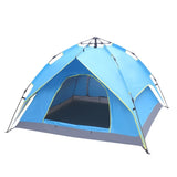ZNTS 2-3 Person Double-Deck Tow-Door Hydraulic Automatic Tent Free Build Outdoor Tent Blue 17291285