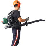 ZNTS OSAKAPRO 52CC 2-Cycle Gas Backpack Leaf Blower with extention tube,green W46551392