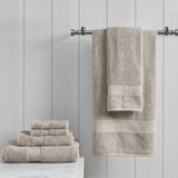 ZNTS 6 Piece Organic Cotton Towel Set B03598770