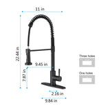 ZNTS Kitchen Faucet with Pull Out Spraye TH4003MB02