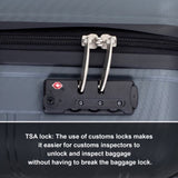 ZNTS Hardshell Suitcase Spinner Wheels PP Luggages Lightweight Durable Suitcase with TSA Lock,3-Piece W284112504