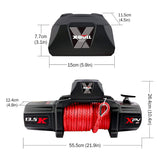 ZNTS X-BULL Electric Winch XPV 13500 LBS 12V Synthetic Red Rope New Arrival Jeep Towing Truck 4WD W121860285