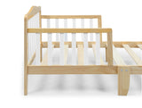 ZNTS Twain Toddler Bed Natural/White B02257205