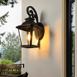 ZNTS Large Outdoor Wall Sconce Lights with Clear Glass W1340110426