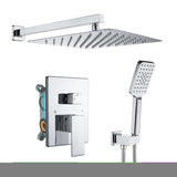 ZNTS Shower Faucet Set Anti-scald Shower Fixtures with Rough-in Pressure Balanced Valve and Embedded Box, D98102CP