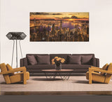 ZNTS Oppidan Home "Victoria Harbor Sunset" Acrylic Wall Art B03050828