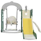 ZNTS Toddler Slide and Swing Set 5 in 1, Kids Playground Climber Slide Playset with Telescope, PP321359AAL