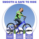 ZNTS ZUKKA Kids Bike,20 Inch Kids' Bicycle for Boys Age 7-10 Years,Multiple Colors W1019P149779