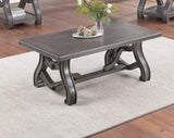 ZNTS Coffee Table With Curved Lines In Silver SR016391