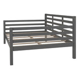 ZNTS Wooden Full Size Daybed with Clean Lines, Gray WF199367AAE