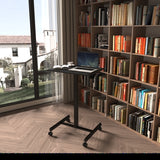 ZNTS Mobile Laptop Computer Desk, Height-Adjustable from 28.5" to 42.9", Pneumatic Adjustment Height, W808102407