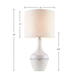 ZNTS Celine Textured Ceramic Table Lamp B03595703