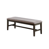 ZNTS Dining Bench With Upholstered Cushion,Grey SR011802