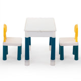 ZNTS Multi functional rectangular block table - gray yellow W2181P156871