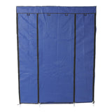 ZNTS 5-Layer 12-Compartment Non-woven Fabric Wardrobe Portable Closet Navy 02100623