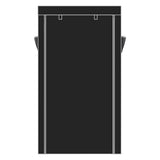 ZNTS 10 Tiers Shoe Rack with Dustproof Cover Closet Shoe Storage Cabinet Organizer Black 93222617