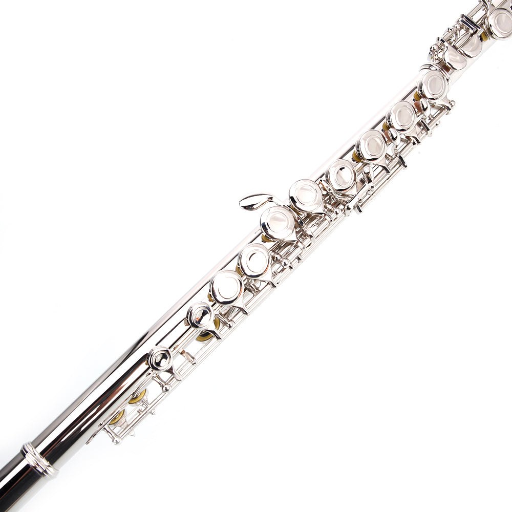 ZNTS Nickel Plated C Closed Hole Concert Band Flute Silver 38901446