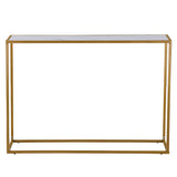 ZNTS Marble Minimalist Porch Table [106x28x76cm] White 06128253