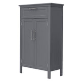 ZNTS A Smoke Double Door Cabinet Gray 08733482