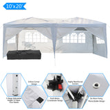ZNTS 3 x 6m Four Windows Practical Waterproof Folding Tent White 41761563