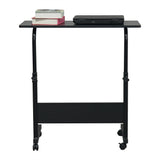 ZNTS Removable P2 15MM Chipboard & Steel Side Table Black 62282821