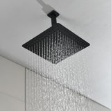 ZNTS Matte Black Set System Bathroom Luxury Rain Mixer Combo Set Ceiling Mounted Rainfall 77302952