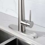 ZNTS Kitchen Faucet Pull Down Sprayer Brushed Nickel, High Arc Single Handle Kitchen Sink Faucet 95498826