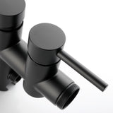 ZNTS Mount Bathtub Faucet Freestanding Tub Filler Matte Black Standing High Flow Shower Faucets with 47734526