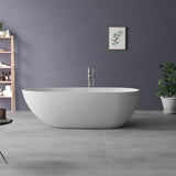 ZNTS Solid Surface Freestanding Bathtub 43613262