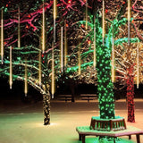 ZNTS 50cm Lights Meteor Shower Rain 10 Tube Xmas Snowfall Tree Outdoor Light 92914741