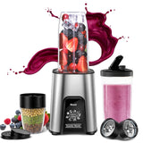 ZNTS VEWIOR 1000W Smoothie Blender for Shakes and Smoothies, 11 Pieces Personal Blender for Kitchen, 77071623