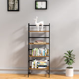 ZNTS Bookshelf, Ladder Shelf, 4 Tier Tall Bookcase, Modern Open Book Case for Bedroom, Living Room, 47123647