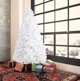 ZNTS 7 Ft High Christmas Tree 1000 Tips Decorate Pine Tree With Metal Legs White; With Decorations W104164384