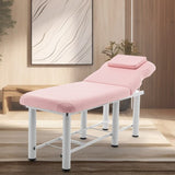 ZNTS Professioanl Massage Table , Backrest Adjustable, Removable Headrest, Bottom Shelf Storage , Memory W1422142223