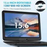 ZNTS DEVINC 17.9" Portable DVD Player with 15.6" HD Swivel Screen, Support Multiple DVD CD Formats/USB/SD 28417305