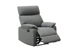 ZNTS Gray Color Burlap Fabric Recliner Motion Recliner Chair 1pc Couch Manual Motion Living Room B011133820