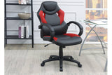 ZNTS Office Chair Upholstered 1pc Cushioned Comfort Chair Relax Gaming Office Work Black And Red Color HS00F1689-ID-AHD
