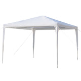 ZNTS 3 x 3m Four Sides Portable Home Use Waterproof Tent with Spiral Tubes White 51280911