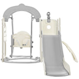 ZNTS Toddler Slide and Swing Set 5 in 1, Kids Playground Climber Slide Playset with Telescope, PP321359AAE