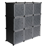 ZNTS Cube Storage 9-Cube Closet Organizer Storage Shelves Cubes Organizer DIY Closet Cabinet with Doors 75140632