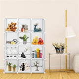 ZNTS Cube Storage 12-Cube Book Shelf Storage Shelves Closet Organizer Shelf Cubes Organizer Bookcase 02284857