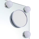 ZNTS Makeup Mirror With 15pcs LED Light Music Speaker Tabletop Or Wall Mounted 64880993