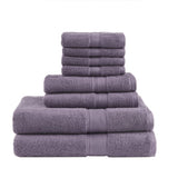 ZNTS 100% Cotton 8 Piece Antimicrobial Towel Set B03599355