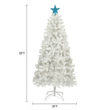 ZNTS 6ft Artificial Christmas Tree with 300 LED Lights and 600 Bendable Branches,Christmas Tree Holiday PX307765AAZ
