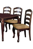 ZNTS Transitional Contemporary Dark Walnut Finish Set of 2pc Dining Chairs Solid wood Kitchen Dining Room B011P143323