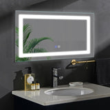 ZNTS LED Bathroom Vanity Mirror with Front Light,40*24 inch, Anti Fog, Dimmable,Color Temper 5000K,Night W1135P156825