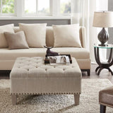 ZNTS Tufted Square Cocktail Ottoman B03548612
